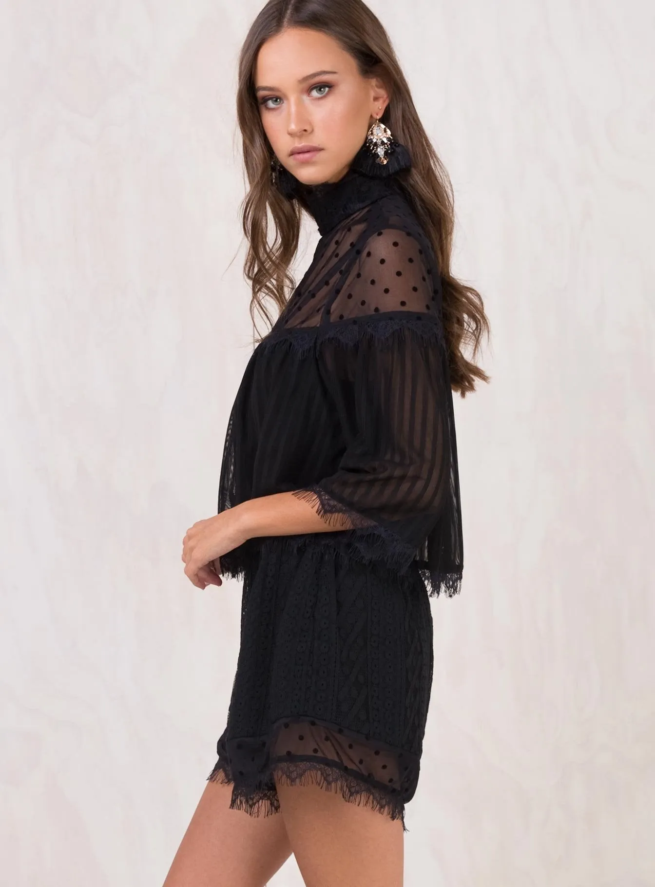 Engagement Mix Lace Playsuit