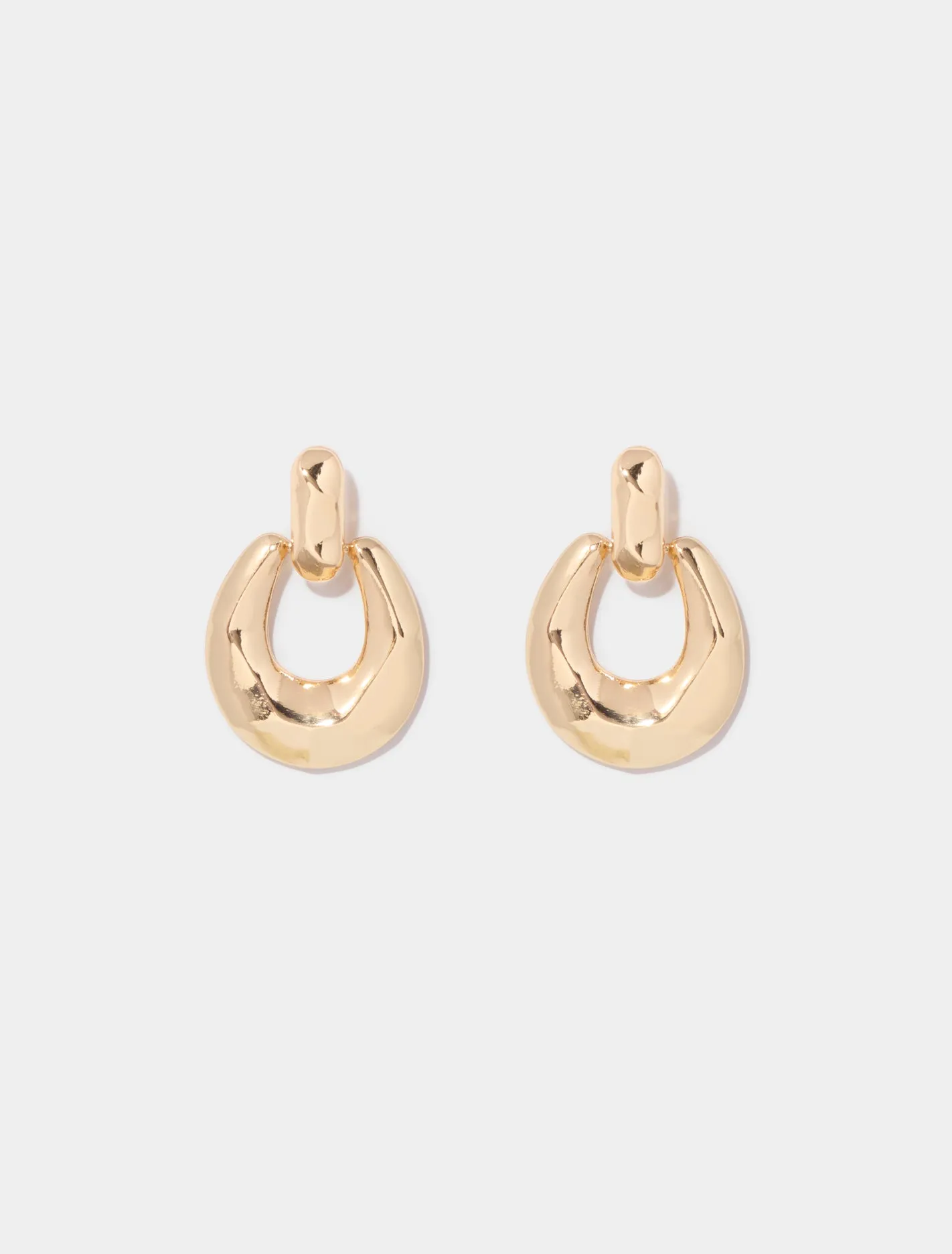 Mari Metal Drop Earrings