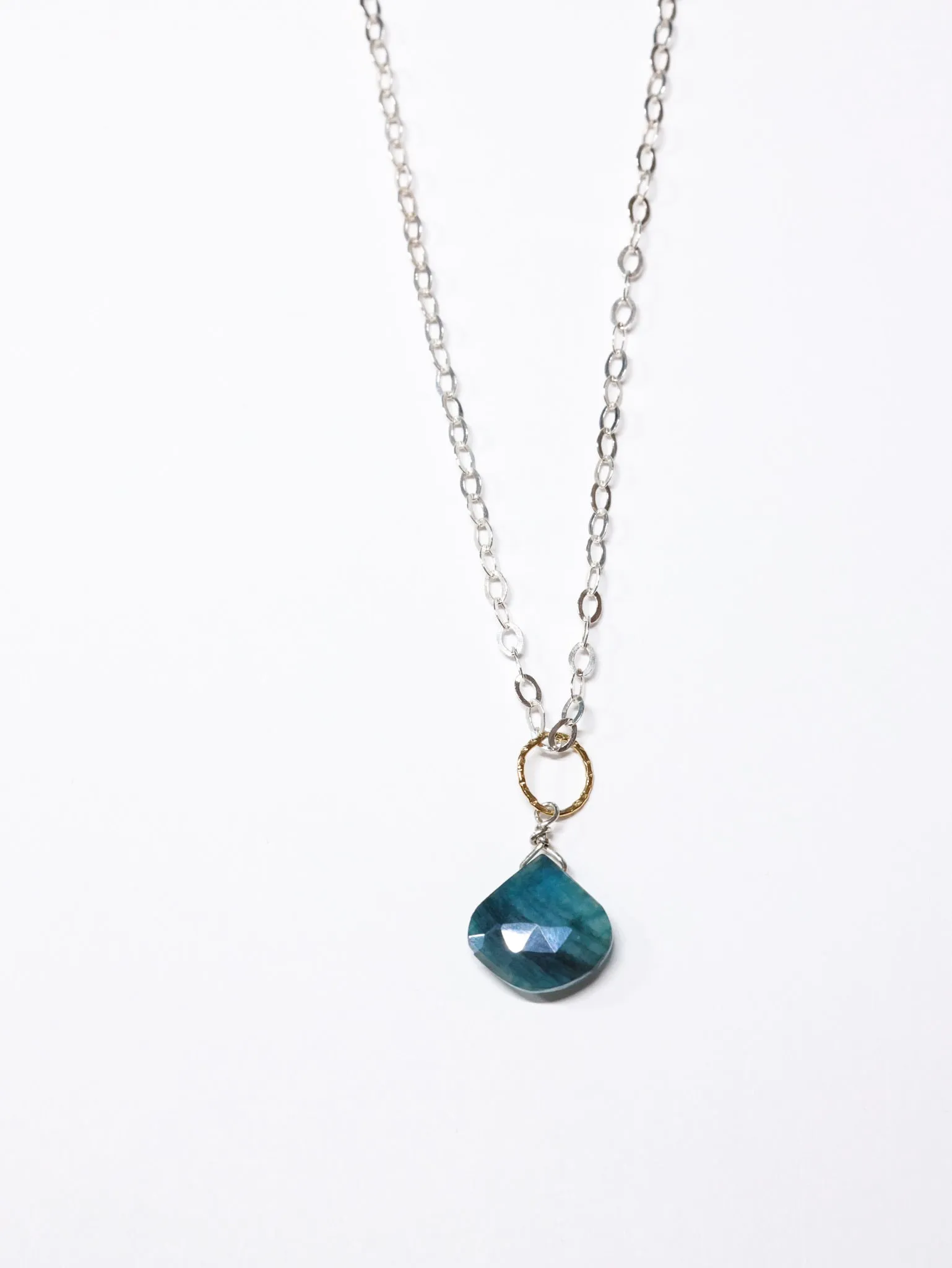 Mystic Royal Moonstone Necklace in sterling silver