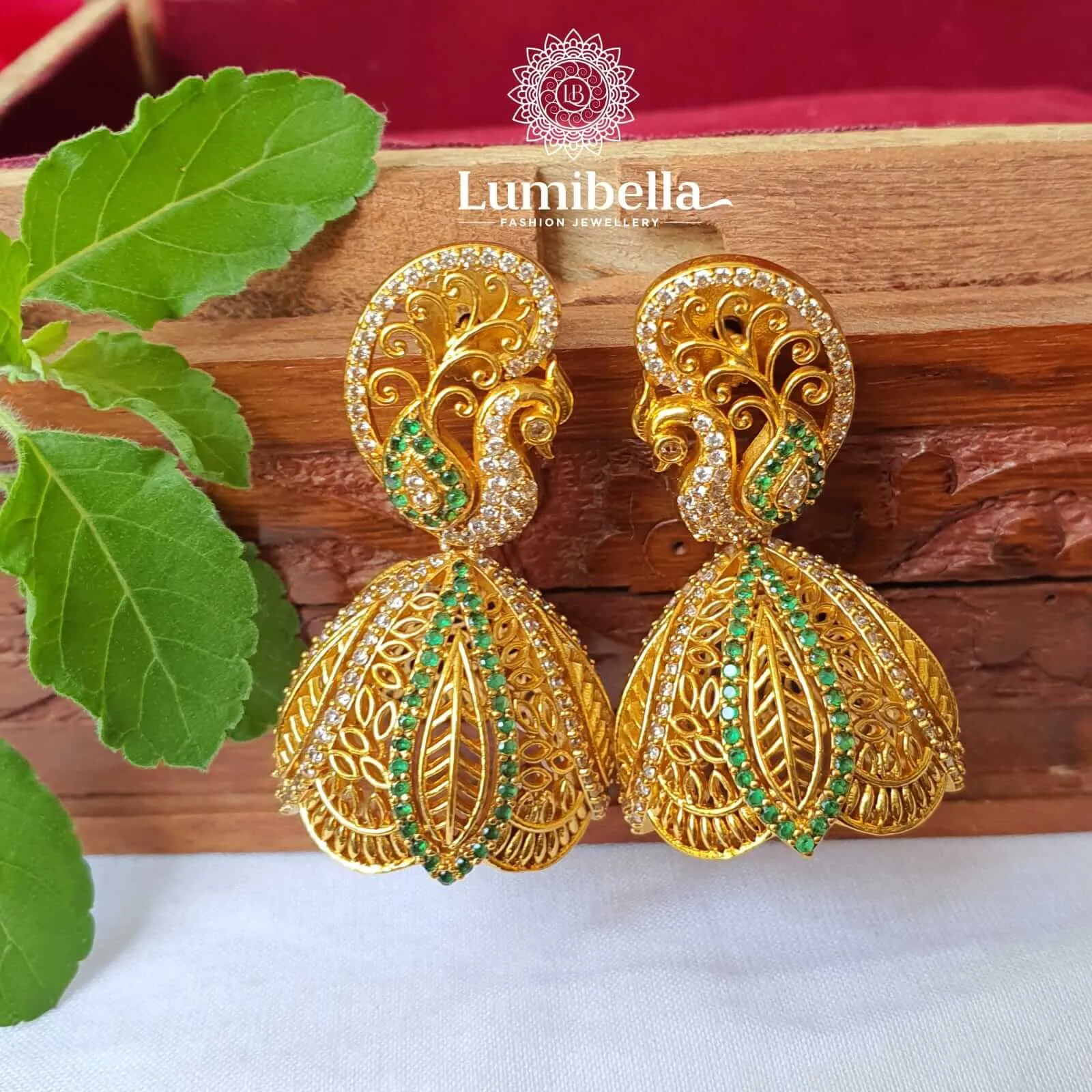 Peacock Jhumkas Online